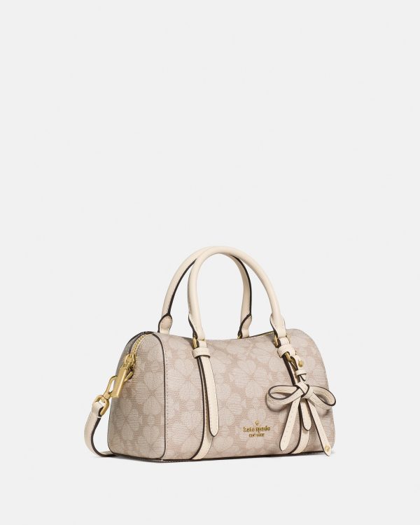 Kate Spade Monroe Spade Flower Coated Canvas Small Satchel Bag - Preorder