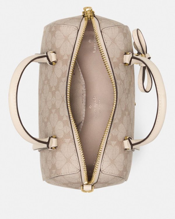 Kate Spade Monroe Spade Flower Coated Canvas Small Satchel Bag - Preorder