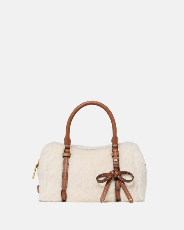 Kate Spade Monroe Faux Shearling Small Satchel Bag - Preorder
