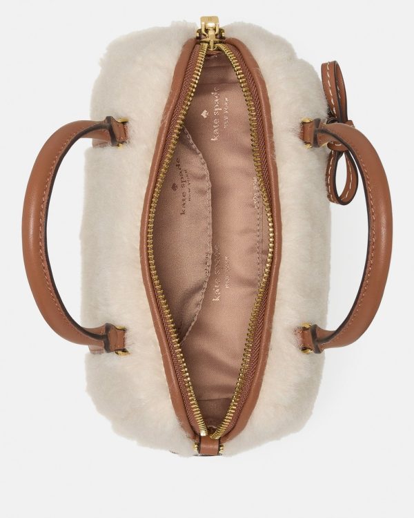 Kate Spade Monroe Faux Shearling Small Satchel Bag - Preorder