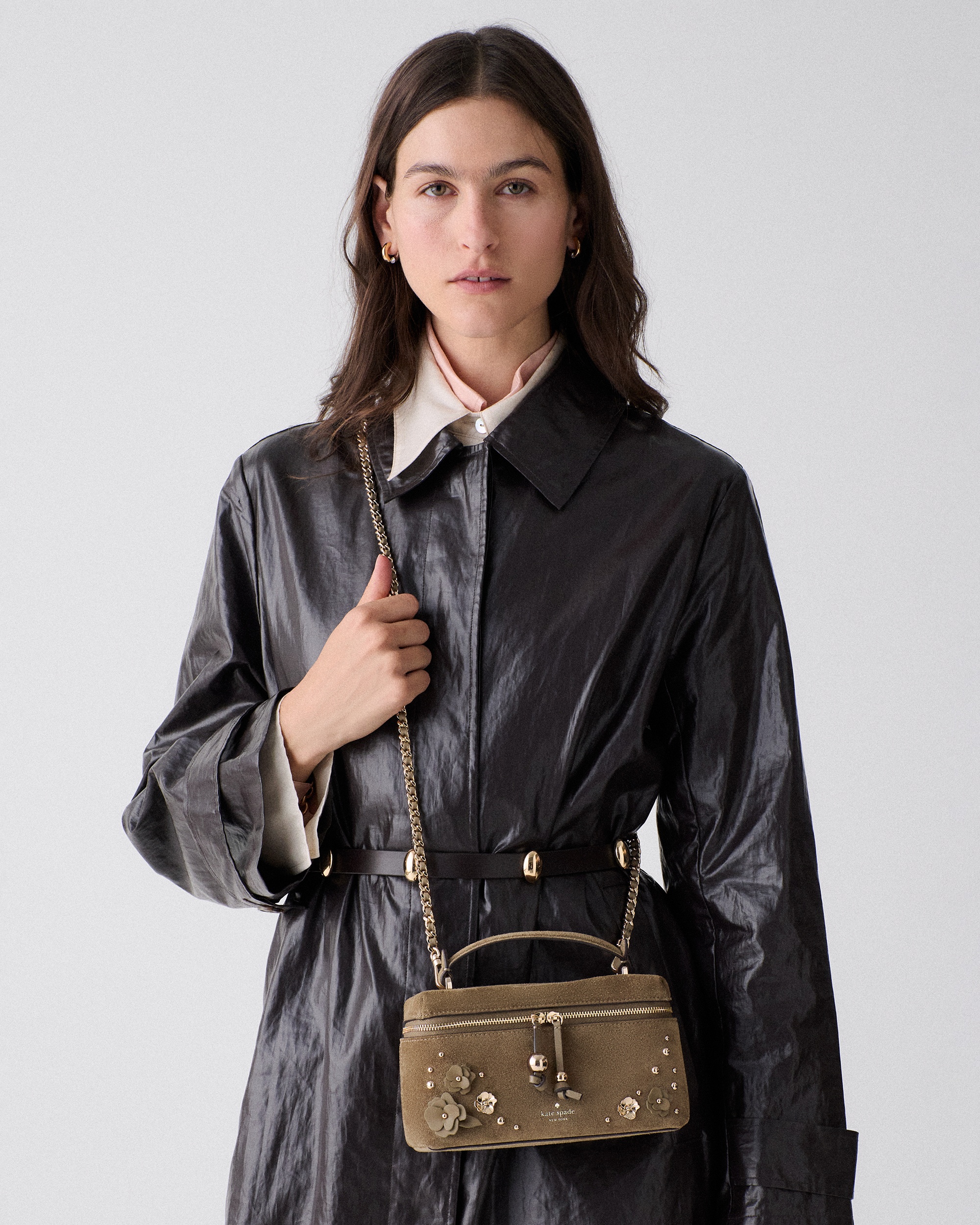 Kate Spade Blair Suede Embellished Vanity Crossbody - Preorder