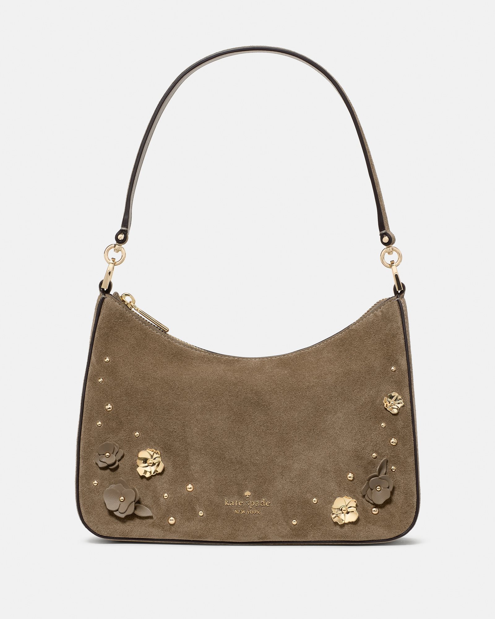 Kate Spade Margot Embellished Suede Medium Shoulder Bag - Preorder