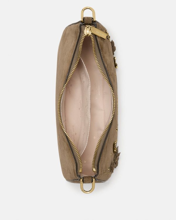 Kate Spade Margot Embellished Suede Medium Shoulder Bag - Preorder