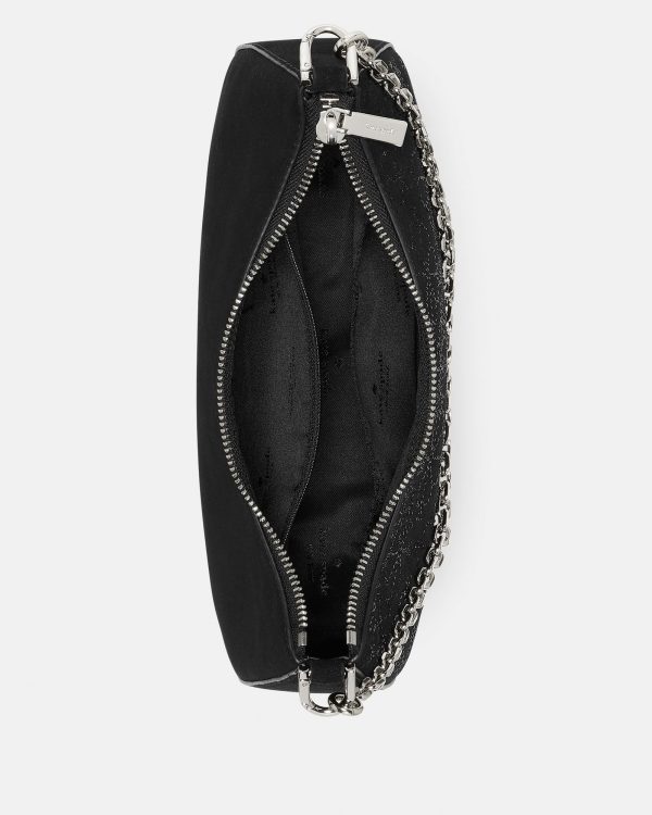 Kate Spade Margot Spade Flower Crystal Suede Shoulder Bag - Preorder