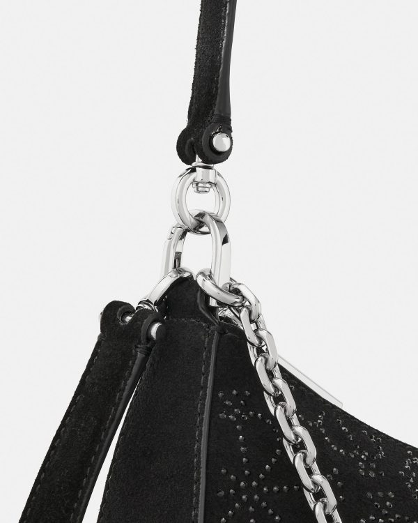 Kate Spade Margot Spade Flower Crystal Suede Shoulder Bag - Preorder