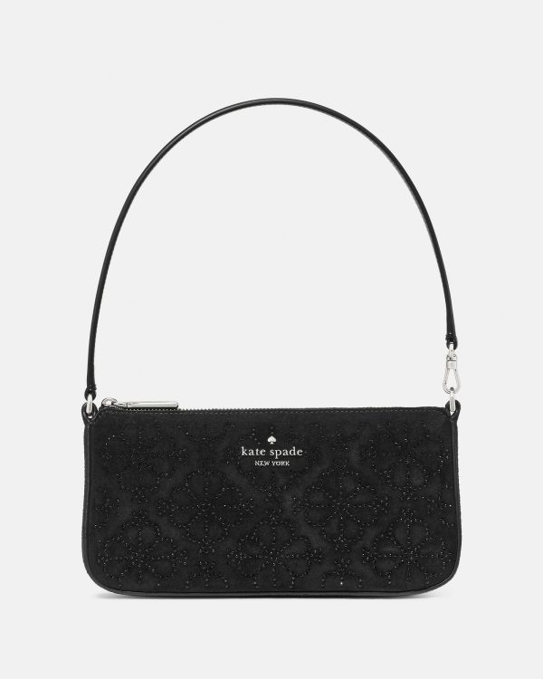 Kate Spade Gemini Spade Flower Crystal Suede Mini Bag - Preorder
