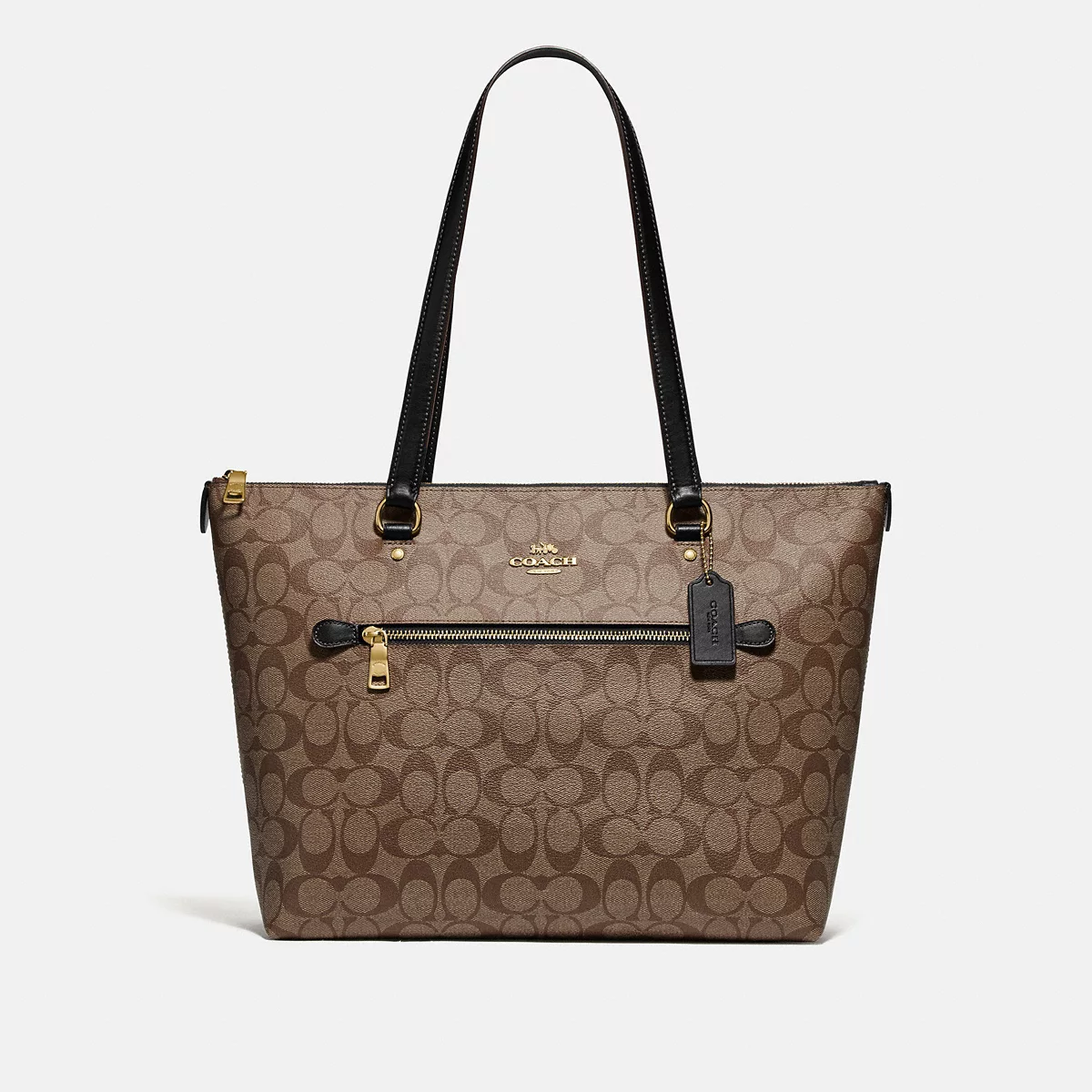 Coach Gallery Tote signature canvas tan khaki outlet