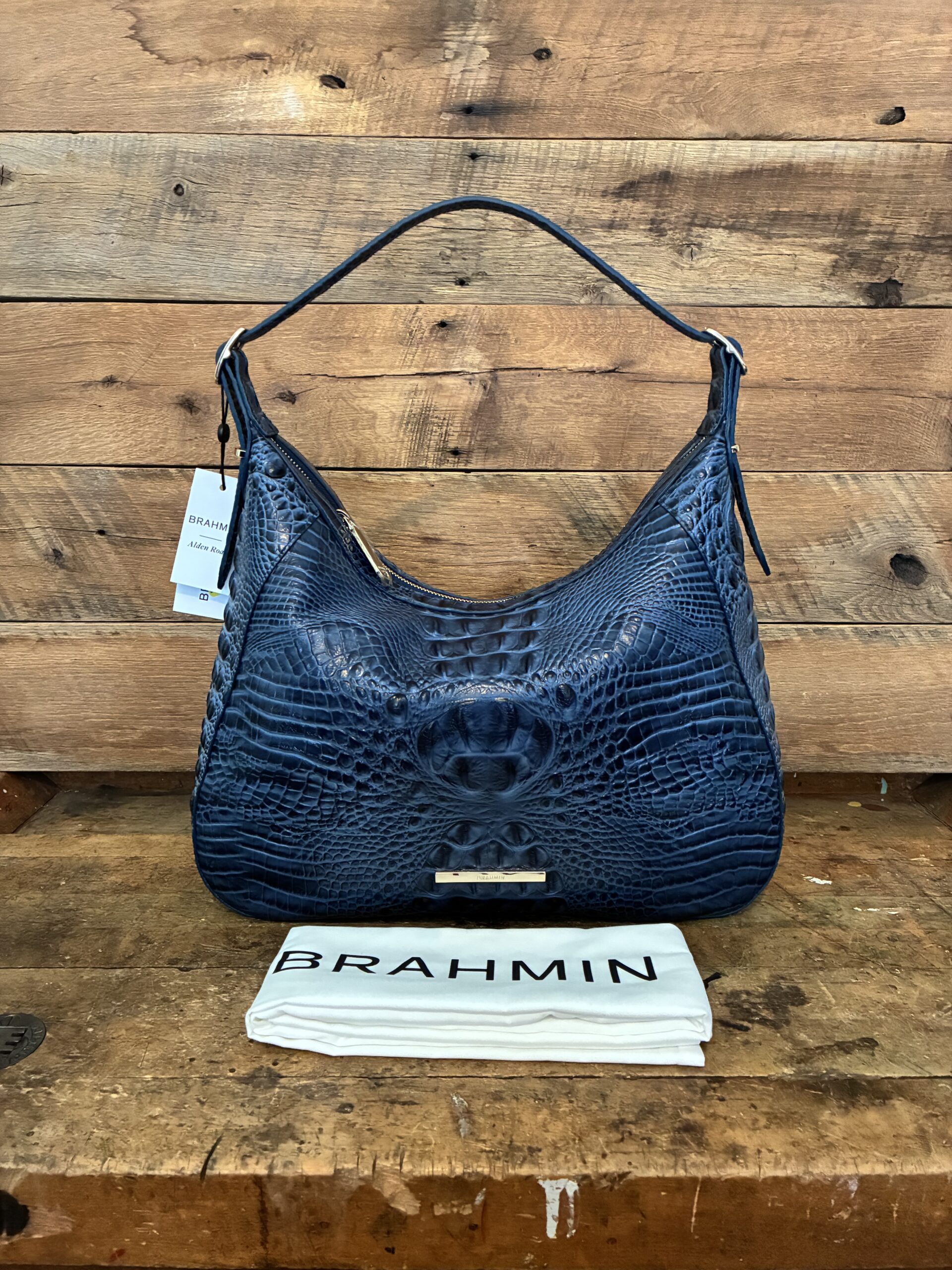 Brahmin Genie Vintage Indigo Quartzite snake print 1052 October 2026
