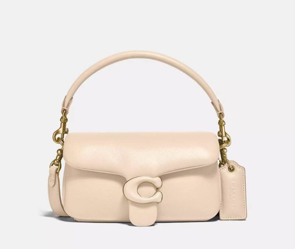 Coach Pillow Tabby Shoulder Bag 18 Brass/Ivory - Ready Stock USA