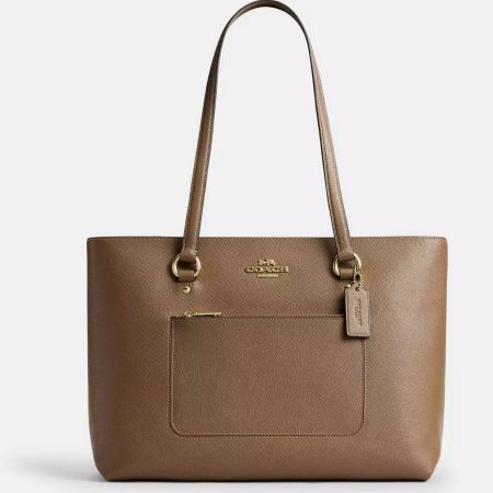 Coach Station Tote Bag Brass/Dark Stone - Ready Stock USA — Brass/Dark Stone