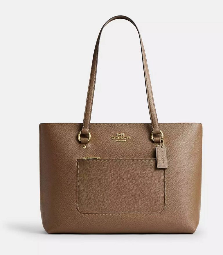 Coach Station Tote Bag Brass/Dark Stone - Ready Stock USA