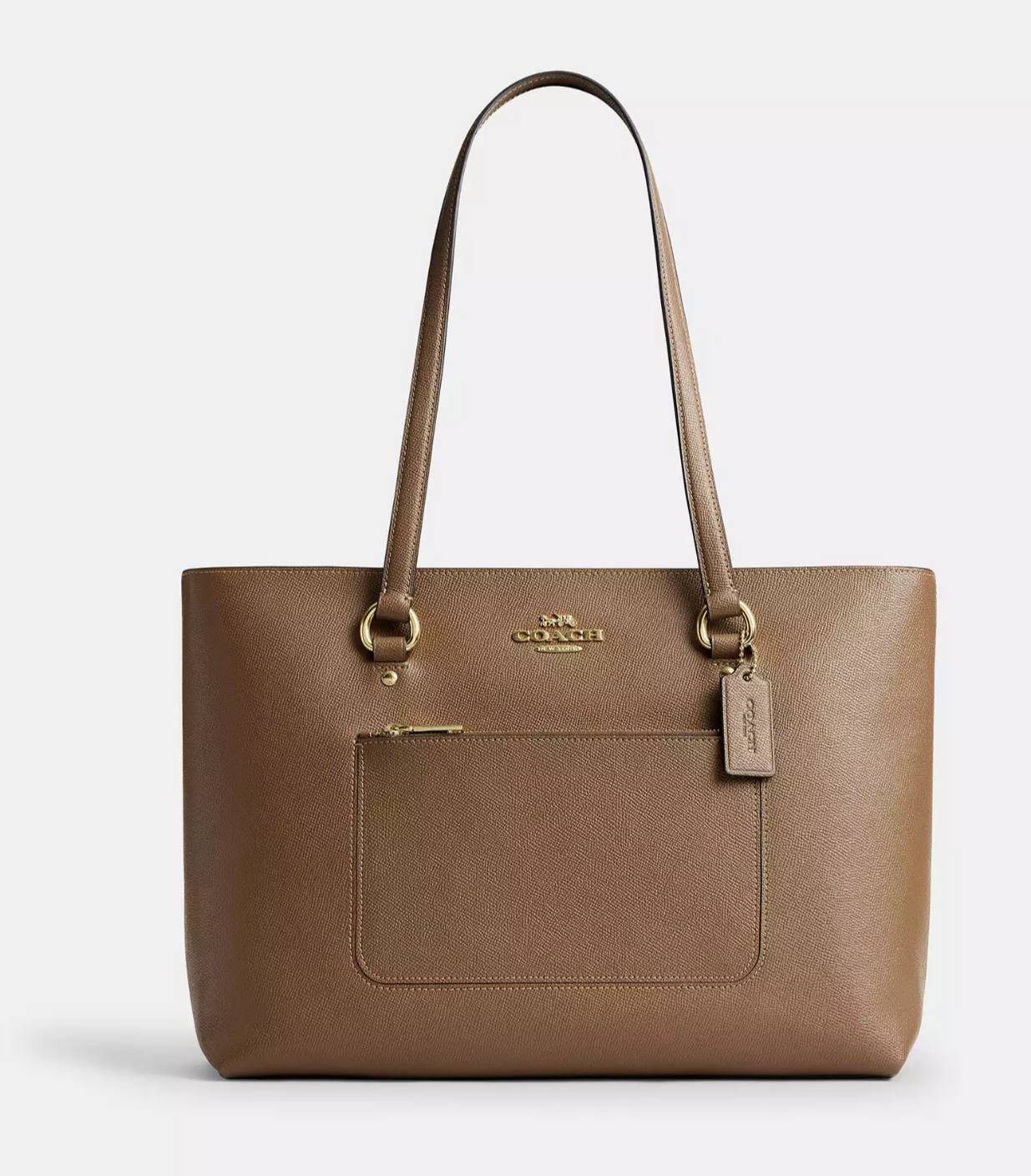 Coach Station Tote Bag Brass/Dark Stone - Ready Stock USA