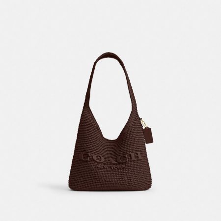 Coach Brooklyn Shoulder Bag 28 Brass/Maple - Ready Stock Malaysia — Brass/Maple