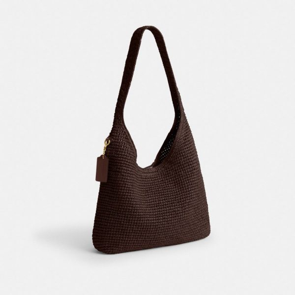 Coach Brooklyn Shoulder Bag 28 Brass/Maple - Ready Stock Malaysia