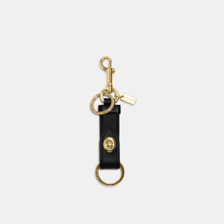 Coach Outlet Trigger Snap Bag Charm - Preorder — Brass/Black