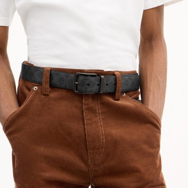 Coach Harness Buckle Cut-To-Size Reversible Belt, 38MM - Preorder