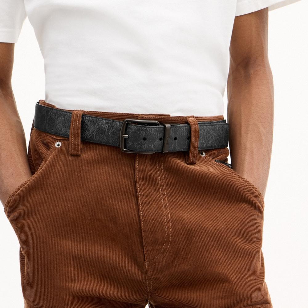 Coach Harness Buckle Cut-To-Size Reversible Belt, 38MM - Preorder