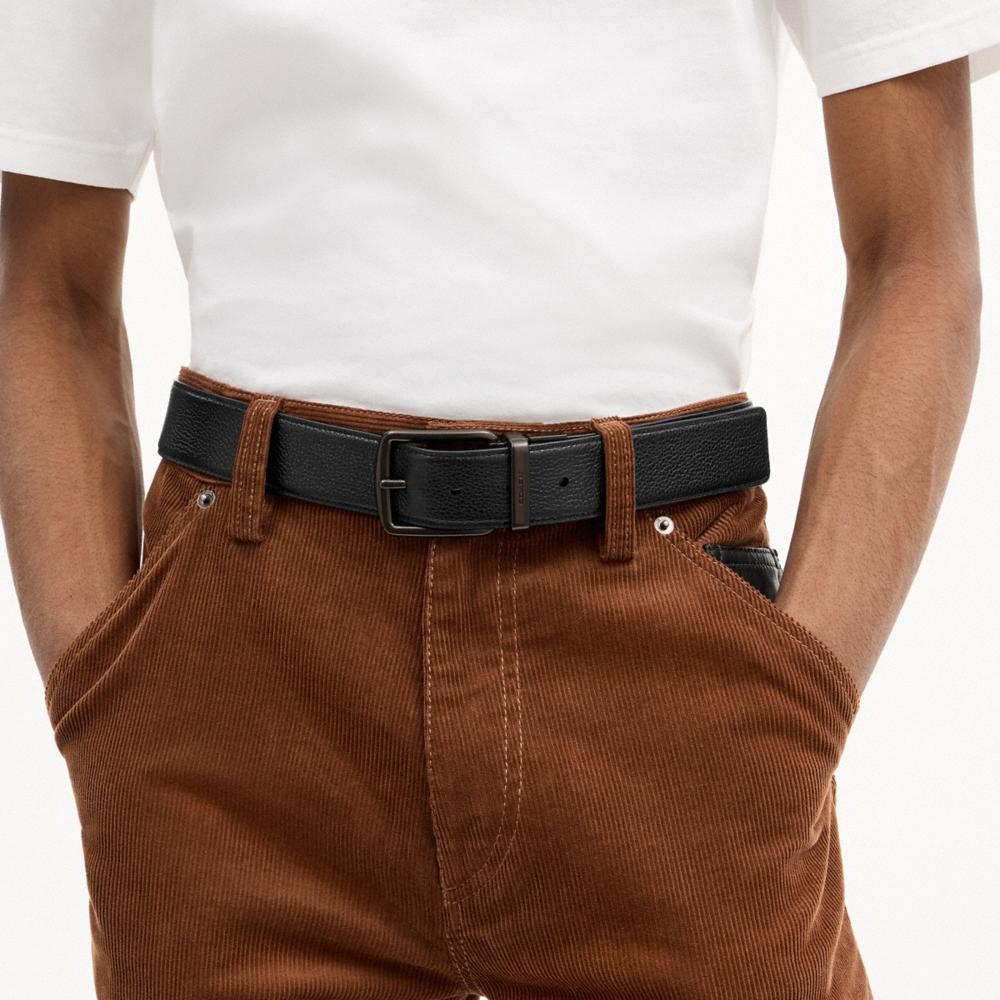 Coach Harness Buckle Cut-To-Size Reversible Belt, 38MM - Preorder