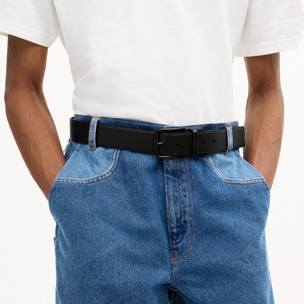 Coach Harness Buckle Cut-To-Size Reversible Belt, 38MM - Preorder