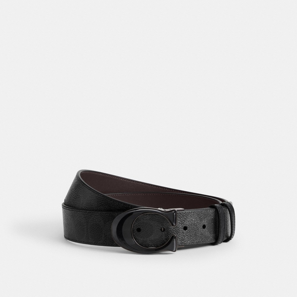Coach Signature Buckle Cut-To-Size Reversible Belt, 38MM - Preorder