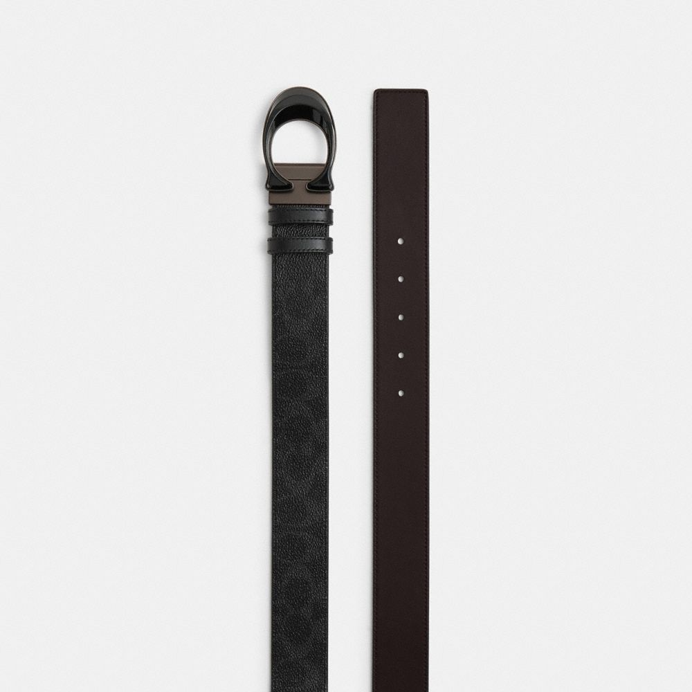 Coach Signature Buckle Cut-To-Size Reversible Belt, 38MM - Preorder