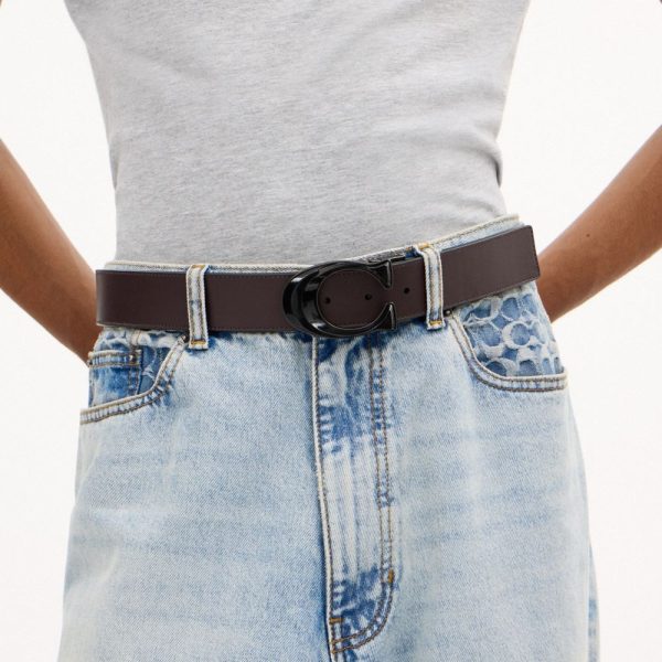 Coach Signature Buckle Cut-To-Size Reversible Belt, 38MM - Preorder