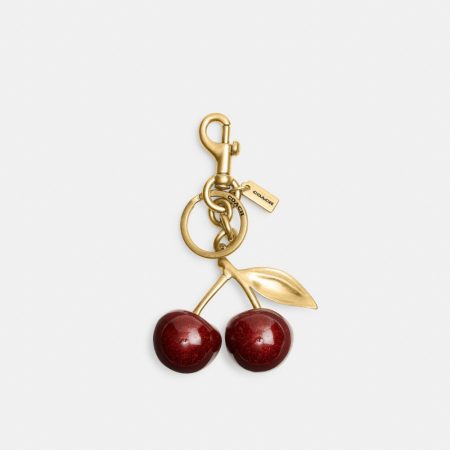 Coach Outlet Cherry Bag Charm - Preorder — Brass/Red Apple