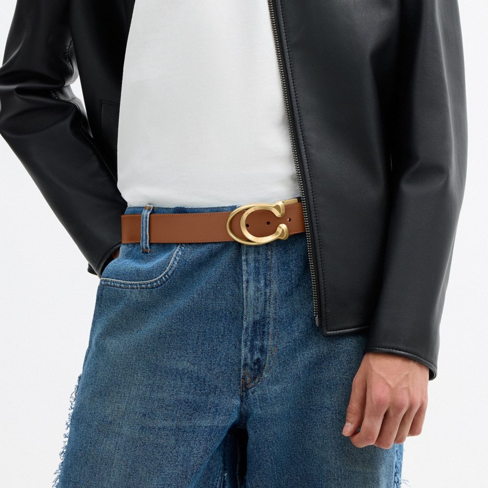 Coach Outlet Outline C Buckle Cut-To-Size Belt, 38MM - Preorder