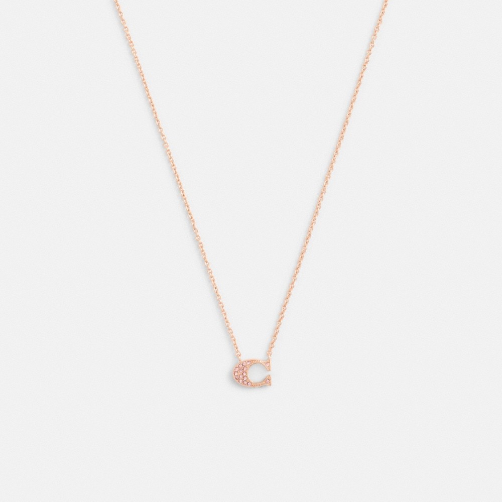 Coach Outlet Pavé Signature Necklace - Preorder