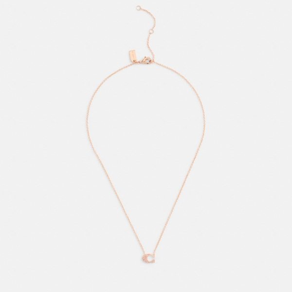 Coach Outlet Pavé Signature Necklace - Preorder
