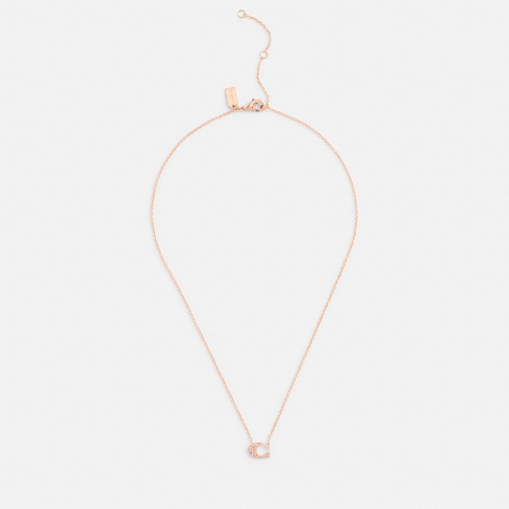 Coach Outlet Pavé Signature Necklace - Preorder
