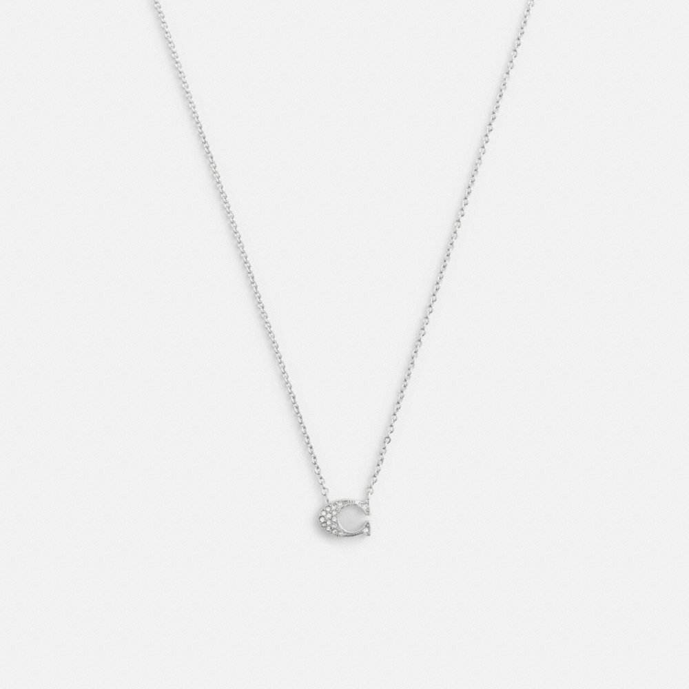 Coach Outlet Pavé Signature Necklace - Preorder