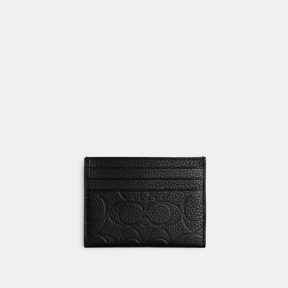 Coach Card Case In Signature Leather - Preorder