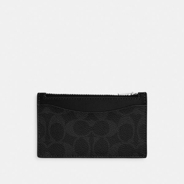 Coach Zip Card Case In Signature Canvas - Preorder