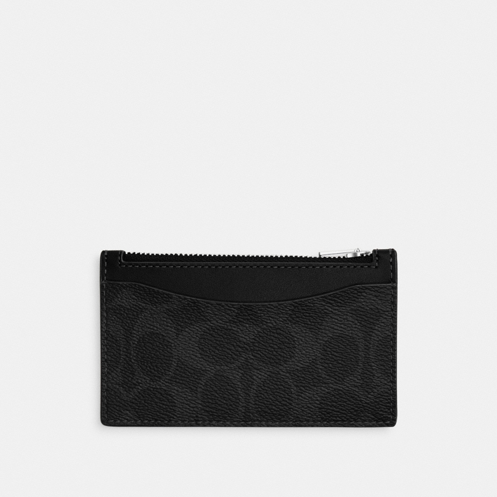 Coach Zip Card Case In Signature Canvas - Preorder