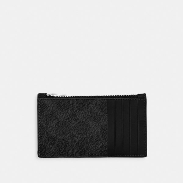 Coach Zip Card Case In Signature Canvas - Preorder