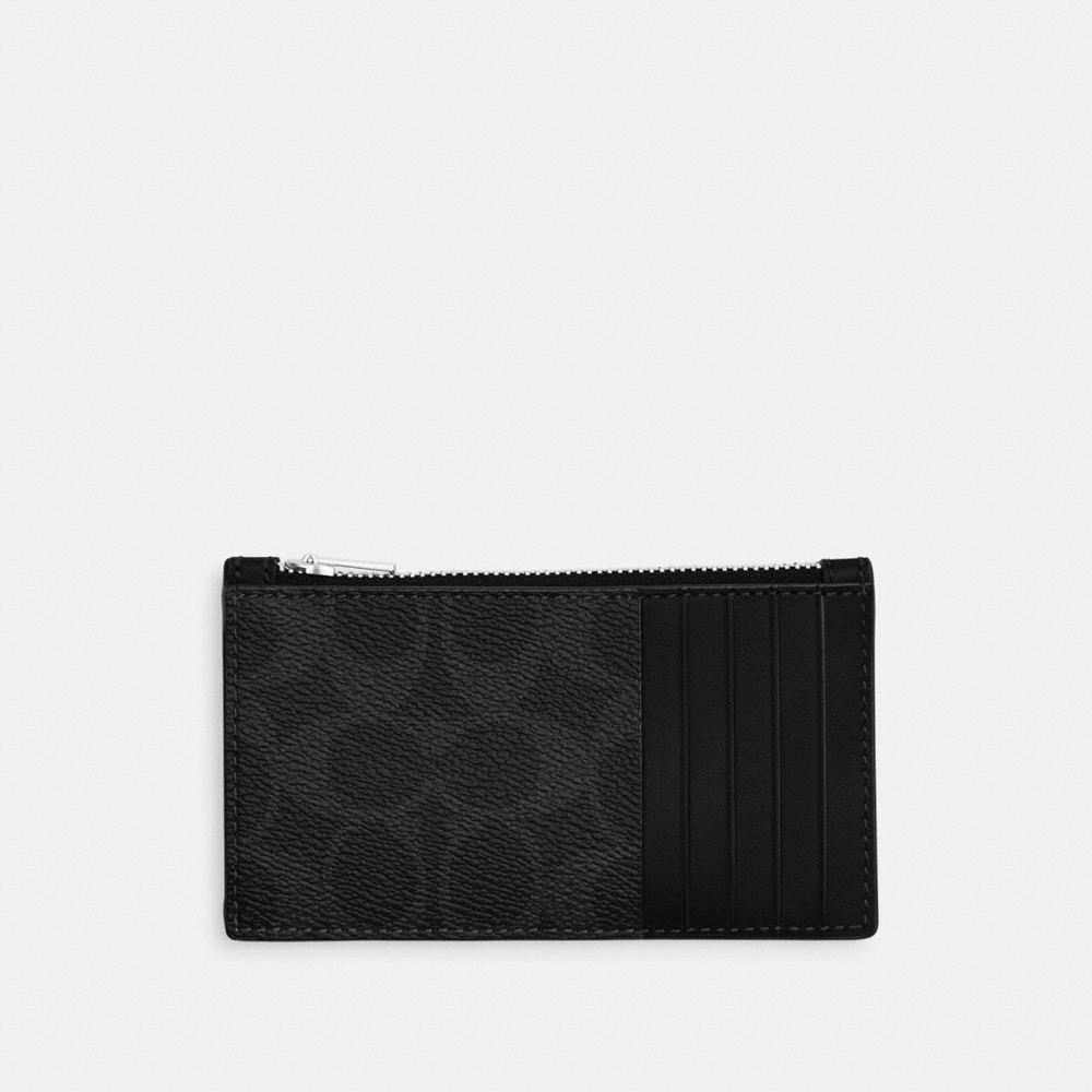 Coach Zip Card Case In Signature Canvas - Preorder