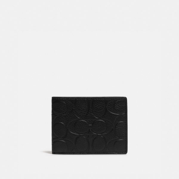 Coach Slim Billfold Wallet In Signature Leather - Preorder