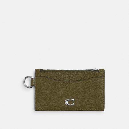Coach Zip Card Case - Preorder — Olive