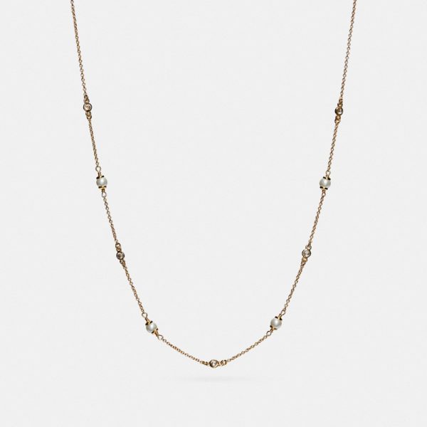 Coach Outlet Sculpted C Pearl Necklace - Preorder