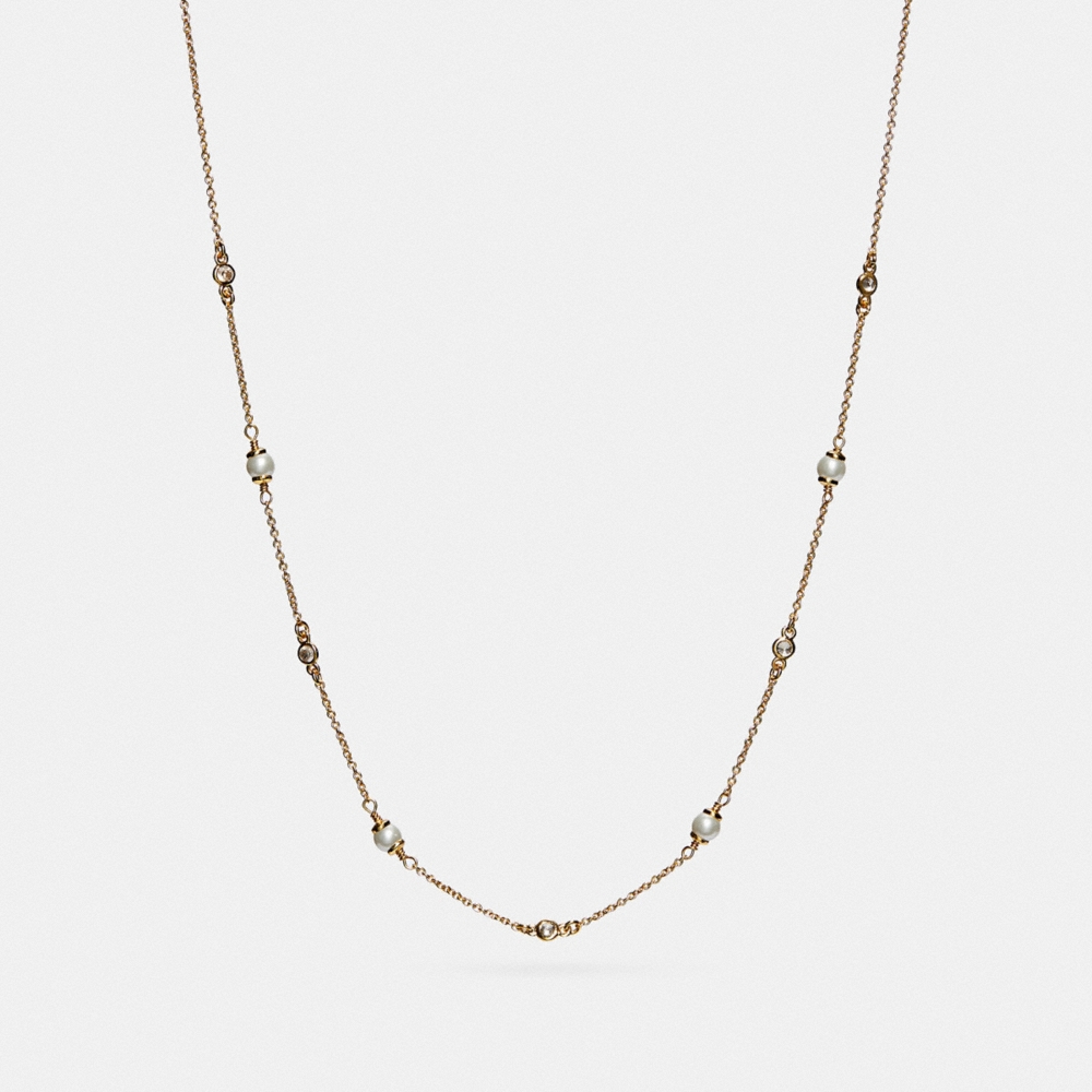 Coach Outlet Sculpted C Pearl Necklace - Preorder