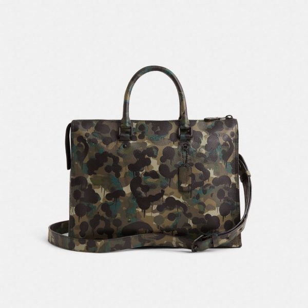 Coach Restored Gotham Tote With Camo Print - Preorder