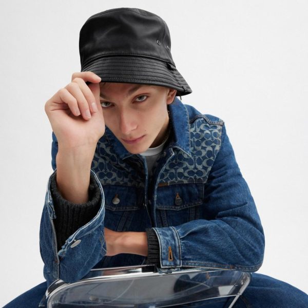 Coach Leather Bucket Hat - Preorder