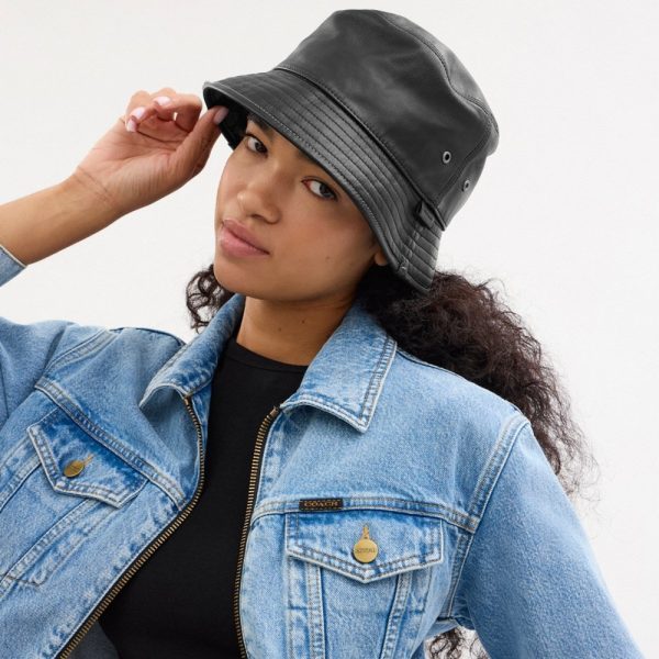 Coach Leather Bucket Hat - Preorder