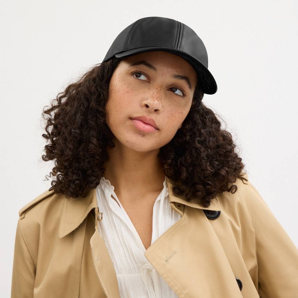 Coach Leather Baseball Hat - Preorder