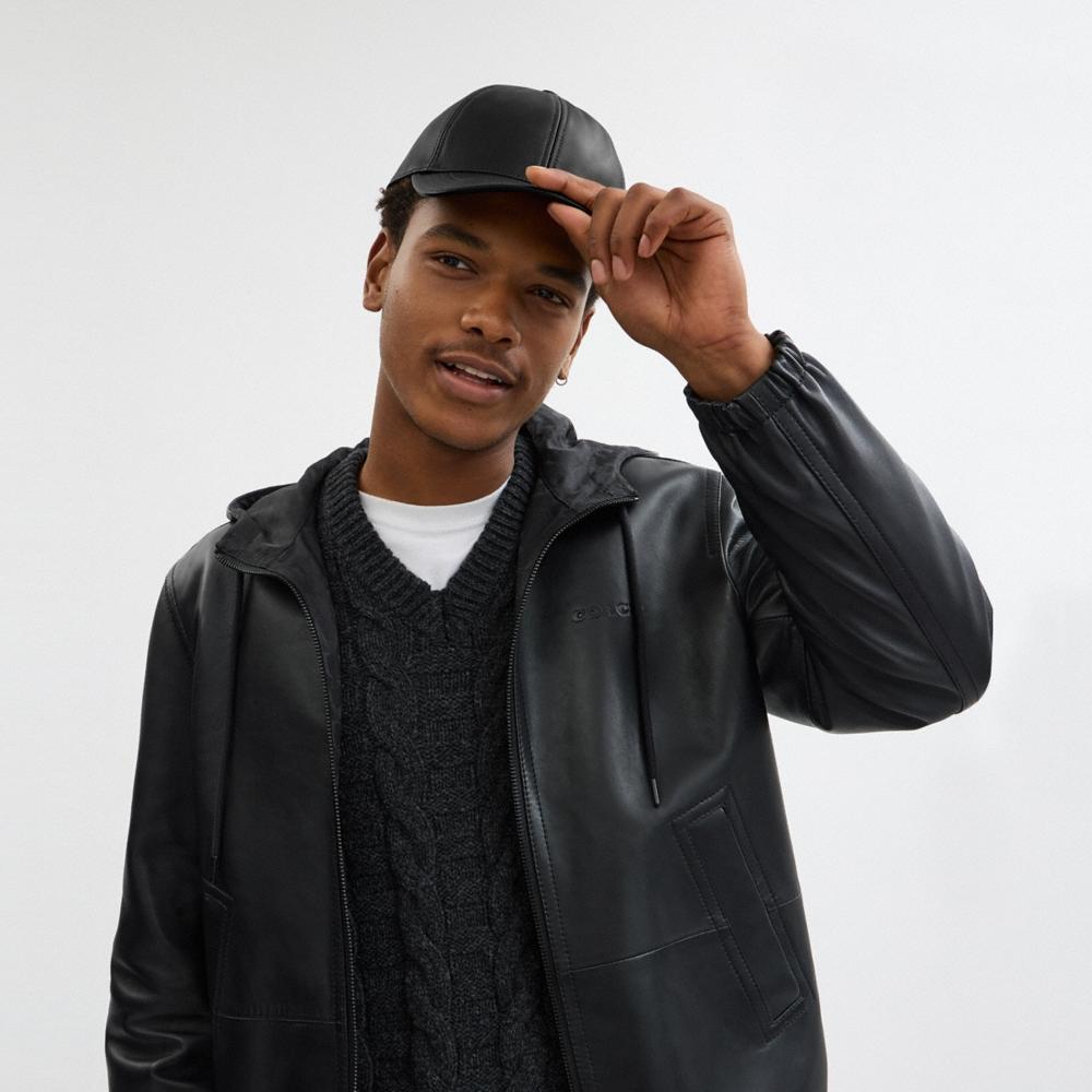 Coach Leather Baseball Hat - Preorder
