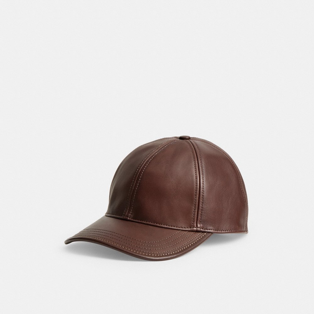 Coach Leather Baseball Hat - Preorder