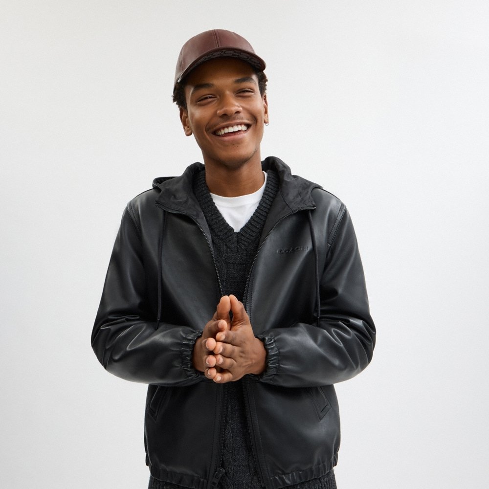 Coach Leather Baseball Hat - Preorder