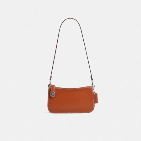 Coach Restored Penn Shoulder Bag - Preorder — Silver/Burnished Amber