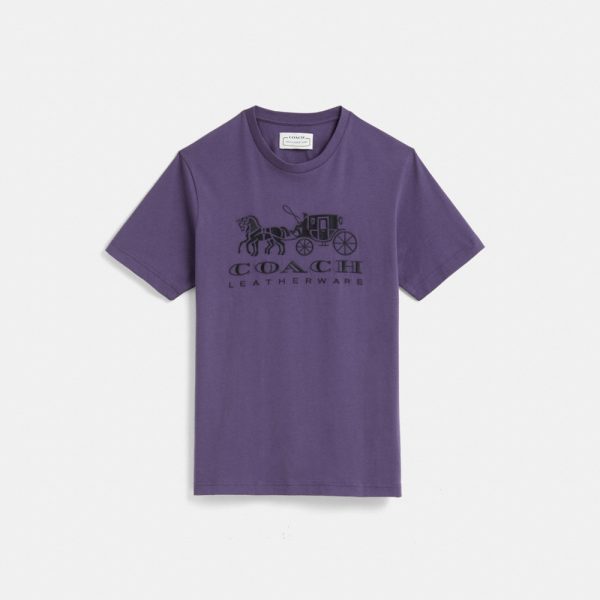 Coach Restored Horse And Carriage T-Shirt In Organic Cotton - Preorder